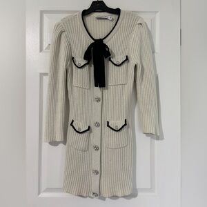 self portrait knit mini dress